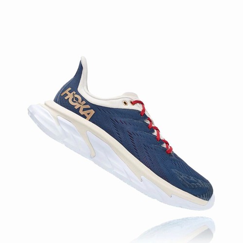 Hoka One One CLIFTON EDGE Vegan Shoes For Men India Blue IN-1723